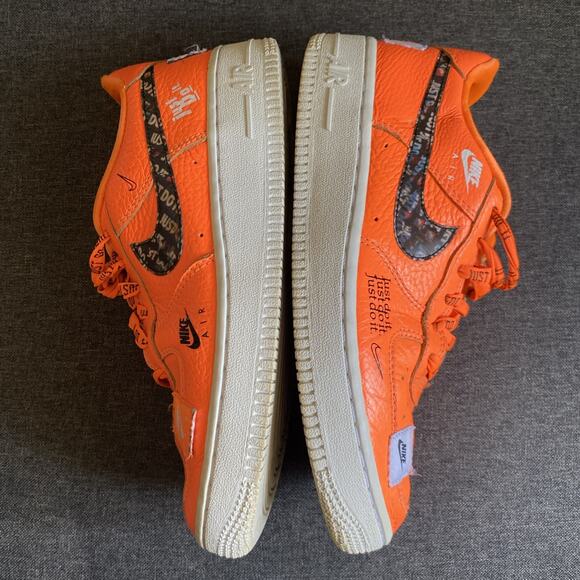 Nike Air Force 1 07 Prm Jdi Air Force Premium Orange 28C HGb60 Youth size 4.5 - Picture 8 of 16